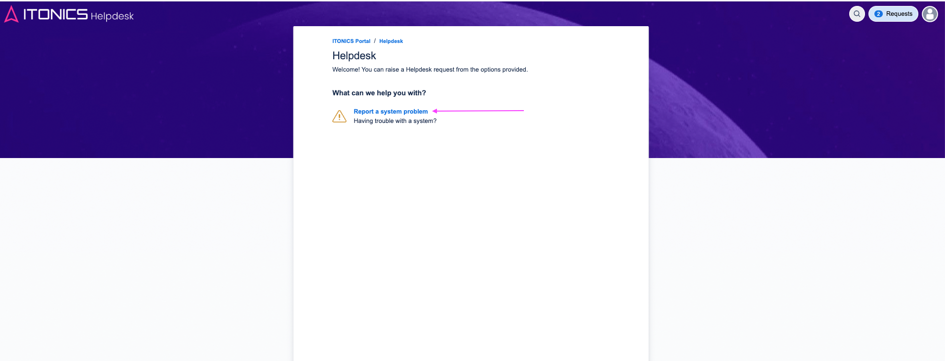 HD Select Report a system problem.png